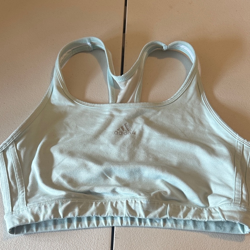 Adidas Sky Blue Athletic Bra
